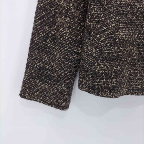 ジャンニロジュディチェ gianni lo giudice アンゴラ混 ツイードジャケット レディース 40