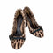 セルジオロッシ sergio rossi Pelle Telo Kid Leopardo Naturale パンプス ハイヒール ピンヒール ラウンドトゥ ハラコ レディース JPN:21