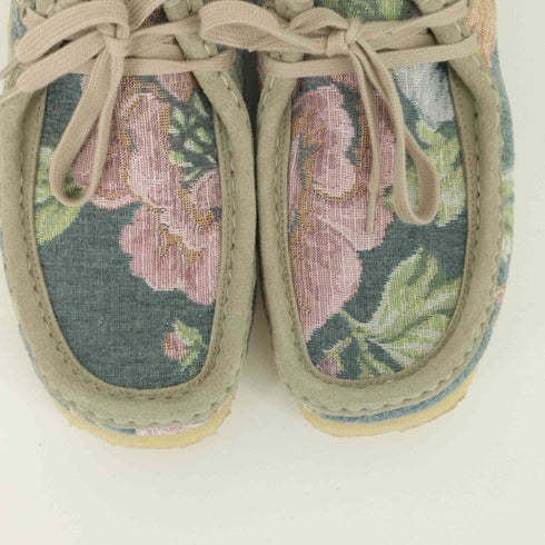 クラークスオリジナル CLARKS ORIGINALS wallabee grey floral ワラビーブーツ メンズ JPN:26