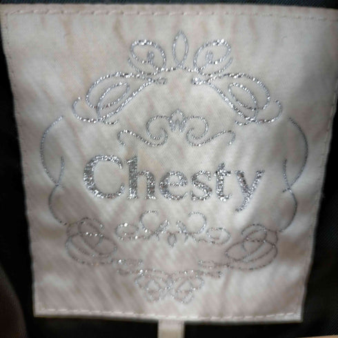 チェスティ Chesty 18AW 襟装飾 ロングコート レディース JPN:S