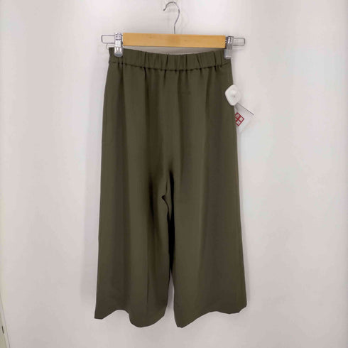 ロペ ROPE ガウチョワイドパンツ クロップド フレア タック レディース 34