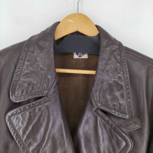50-60S レザー タイロッケンコート メンズ