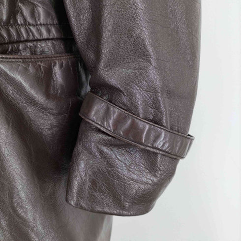 50-60S レザー タイロッケンコート メンズ