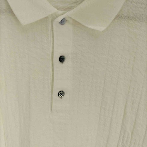 ランバンオンブルー LANVIN en Bleu ジャガード S/S ポロシャツ メンズ EUR:52
