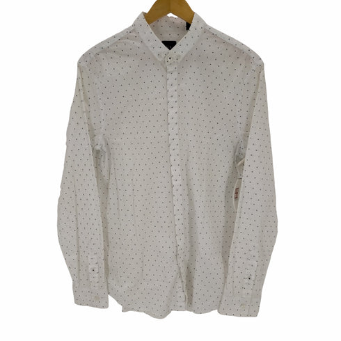 アルマーニエクスチェンジ ARMANI EXCHANGE SLIM-FIT LOGO MICRODOT STRETCH SHIRT メンズ import:M