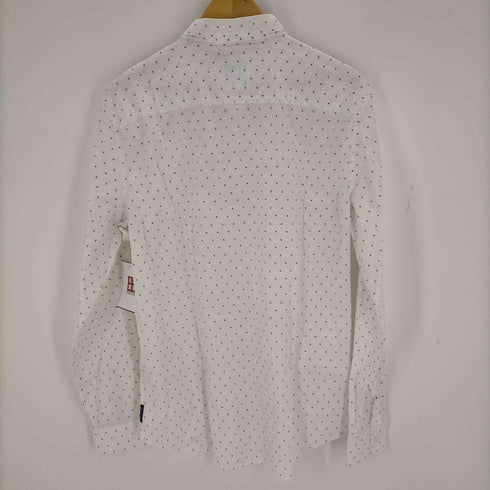 アルマーニエクスチェンジ ARMANI EXCHANGE SLIM-FIT LOGO MICRODOT STRETCH SHIRT メンズ import:M