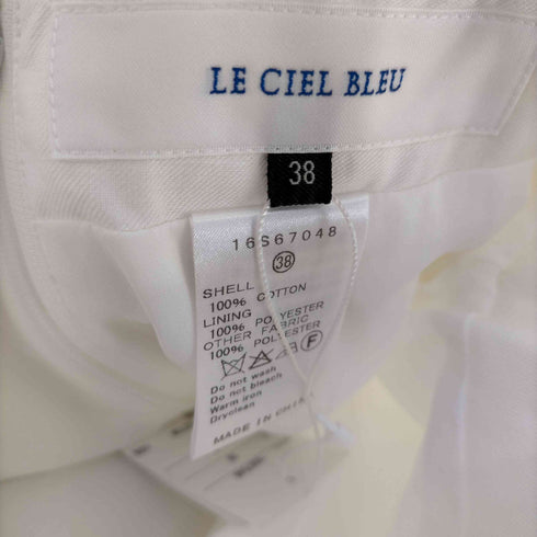 ルシェルブルー LE CIEL BLEU レイヤードスカート タイト ひざ丈 シアー レディース 38