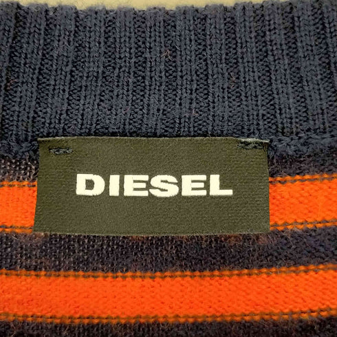ディーゼル DIESEL タイガーワッペンボーダーニット メンズ import:S