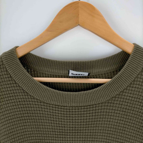 ディーゼル DIESEL ワッフルクルーネックコットンニット メンズ import:M