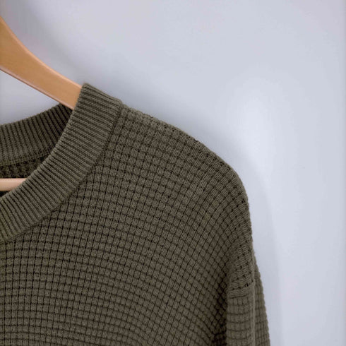 ディーゼル DIESEL ワッフルクルーネックコットンニット メンズ import:M