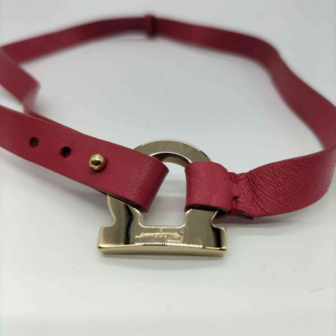 サルヴァトーレフェラガモ Salvatore Ferragamo ガンチーニ レザー チャーム 2way チョーカー ブレスレット レディース
