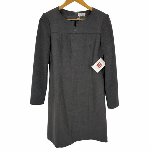 クレージュ courreges キーネック ウール切替ワンピース レディース JPN:L