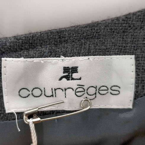 クレージュ courreges キーネック ウール切替ワンピース レディース JPN:L