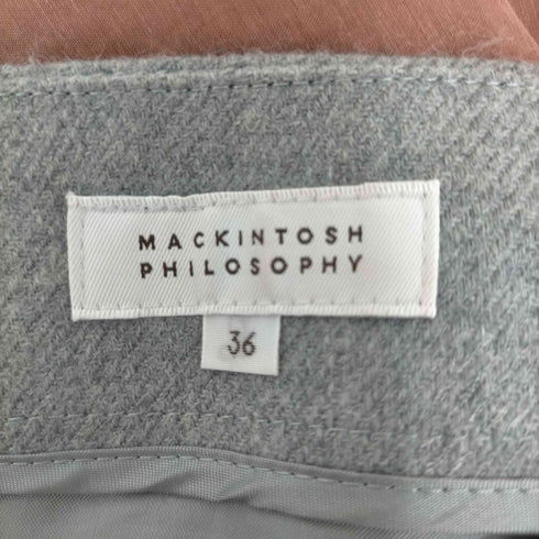 マッキントッシュフィロソフィー MACKINTOSH PHILOSOPHY ウールプリーツスカート レディース JPN:36