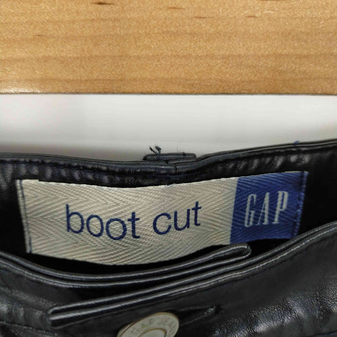 ギャップ Gap 00S OLD GAP レザーパンツブーツカット バイカー 本革 メンズ 10