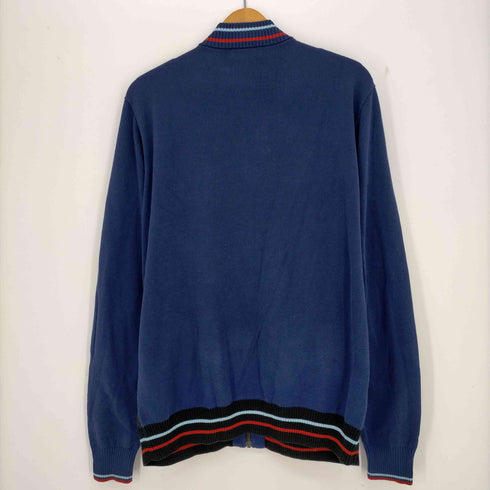 フレッドペリー FRED PERRY WOVEN PANEL KNITTED JACKET ナイロン切替 ニットジャケット メンズ import:L