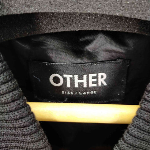 アザー other ギャザースリーブMA-1 裏地ネル ダブルジップ ボンバージャケット メンズ import:L