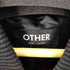 アザー other ギャザースリーブMA-1 裏地ネル ダブルジップ ボンバージャケット メンズ import:L