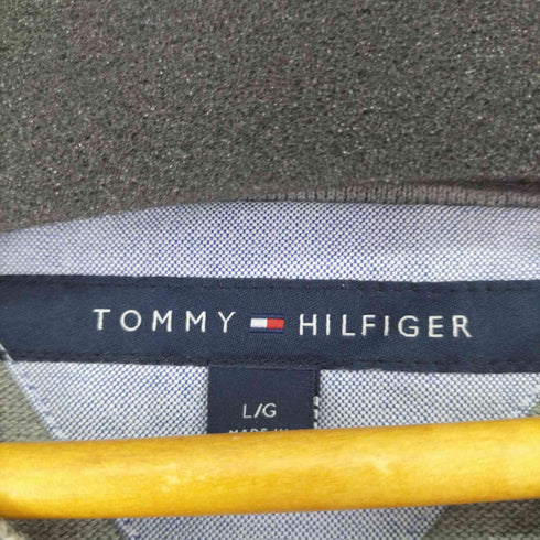 トミーヒルフィガー TOMMY HILFIGER ロゴ刺繍 Vネックニット メンズ JPN:L