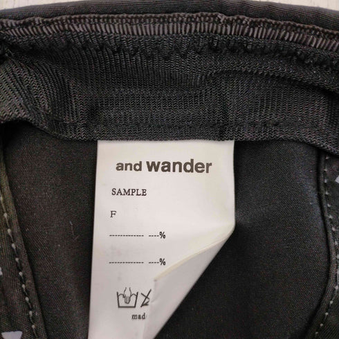 アンドワンダー and wander PE/CO cap メンズ