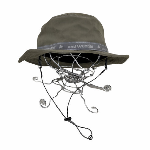 アンドワンダー and wander JQ tape hat メンズ