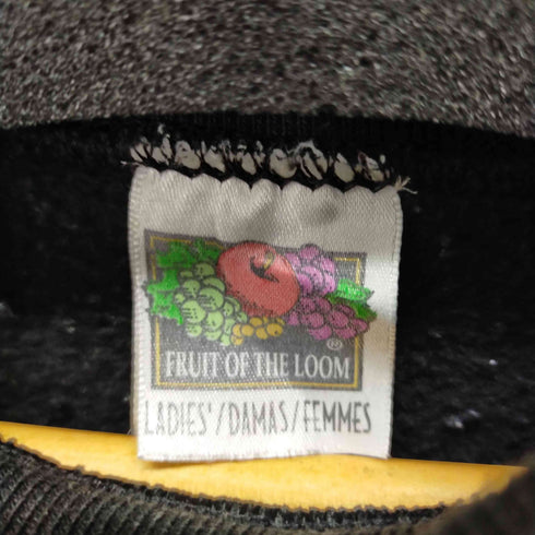 フルーツオブザルーム FRUIT OF THE LOOM 90S クロップドペンキデザインスウェット エンジェル 加工 レディース JPN:XL
