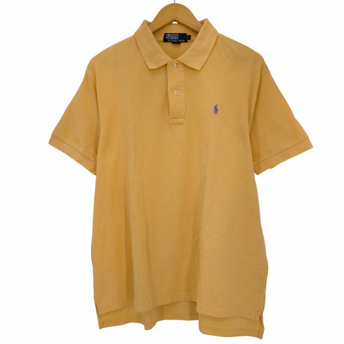 ポロバイラルフローレン Polo by RALPH LAUREN 90s ポニー刺繍 コットン 半袖ポロシャツ メンズ import:L