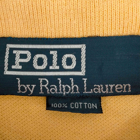 ポロバイラルフローレン Polo by RALPH LAUREN 90s ポニー刺繍 コットン 半袖ポロシャツ メンズ import:L