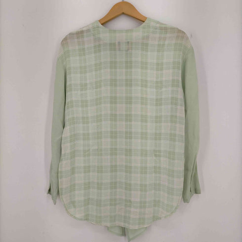 RIALTO collection 80-90s USA製 レーヨン混 バックチェック カーディガン レディース import:S
