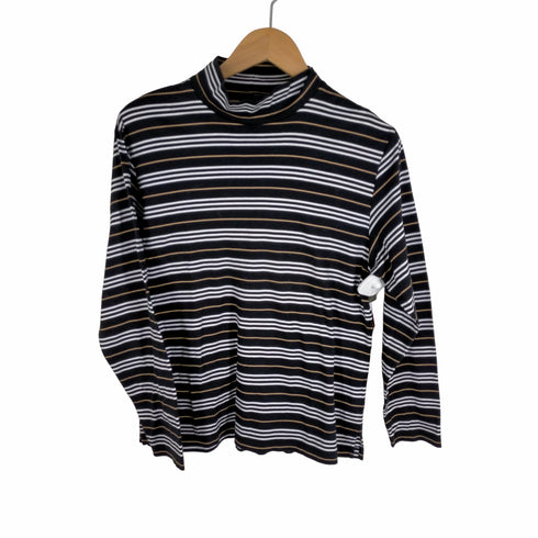 バーバリーゴルフ BURBERRY GOLF ボーダーモックネックカットソー レディース JPN:L