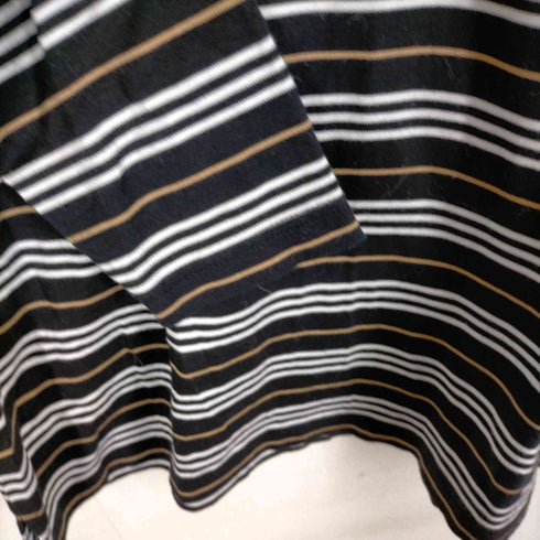 バーバリーゴルフ BURBERRY GOLF ボーダーモックネックカットソー レディース JPN:L