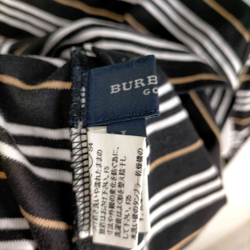 バーバリーゴルフ BURBERRY GOLF ボーダーモックネックカットソー レディース JPN:L