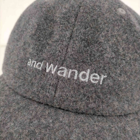 アンドワンダー and wander wool melton cap メンズ
