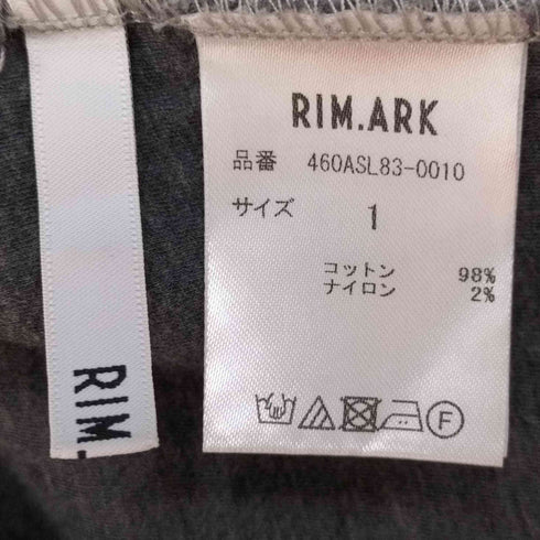リムアーク RIM.ARK Vネック リブ ニット ロング ワンピース レディース JPN:1