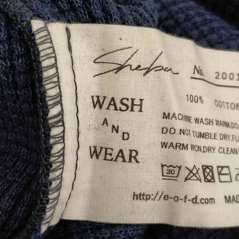 Sheba WAFFLE FAB SHIRT ワッフルコットンシャツ メンズ JPN:2