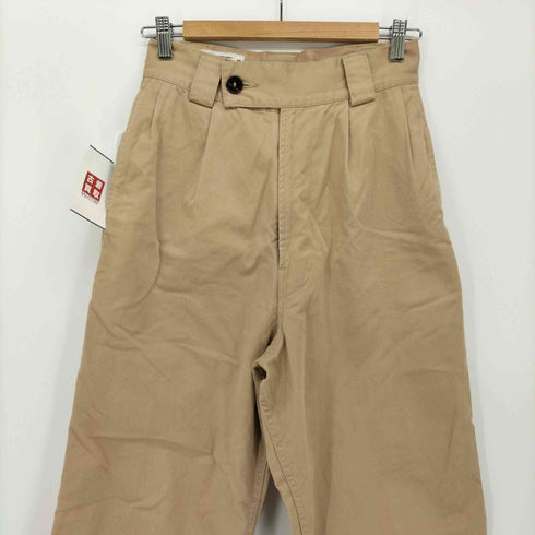 ティッカ TICCA センタープレス コットン チノパンツ タック レディース JPN:1