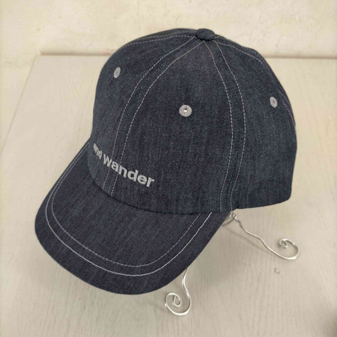 アンドワンダー and wander 128 dry denim cap メンズ