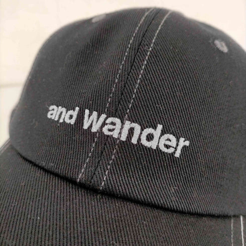 アンドワンダー and wander cotton twill cap メンズ