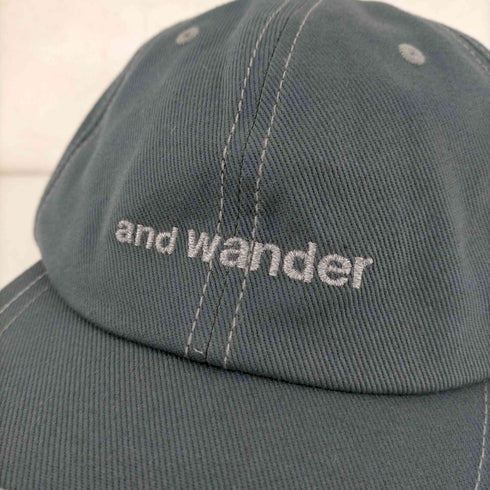 アンドワンダー and wander cotton twill cap メンズ
