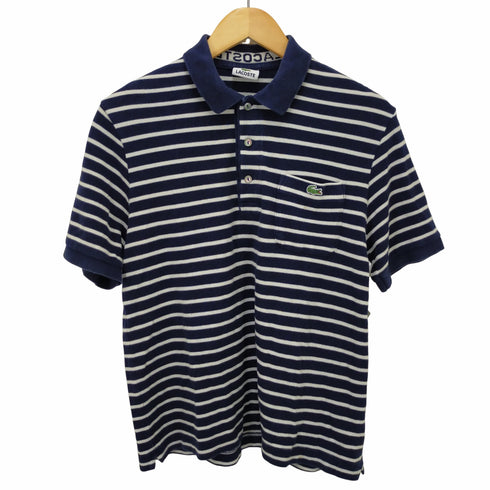 ラコステ LACOSTE ボーダーポロシャツ メンズ 4