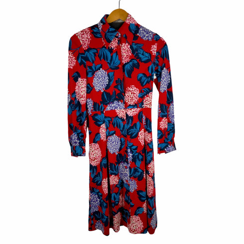 ハナエモリ HANAE MORI BAN-LON VIVID フラワープリント ナイロンワンピース レディース 9