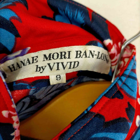ハナエモリ HANAE MORI BAN-LON VIVID フラワープリント ナイロンワンピース レディース 9