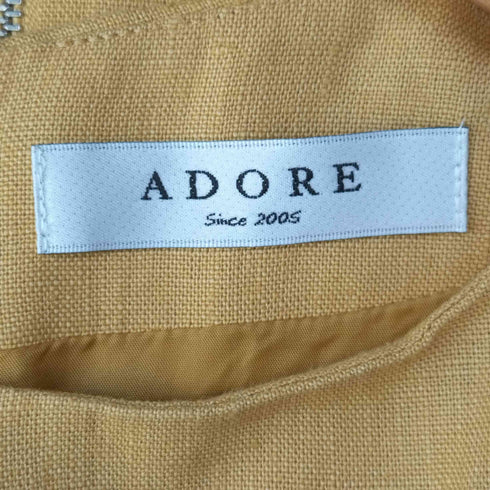 アドーア ADORE バックジップ リネンブラウス レディース JPN:38