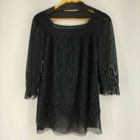アナスイ ANNA SUI レースデザイン L/S ブラウス レディース P