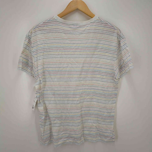 ポールスミスロンドン Paul Smith LONDON マルチカラークルーネックボーダーTシャツ メンズ JPN:L