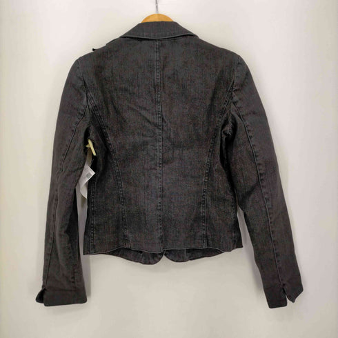 アルマーニコレツィオーニ ARMANI COLLEZIONI デニムジャケット ジージャン テーラード 総裏地 リボン付き レディース EUR:40