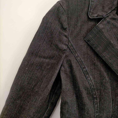 アルマーニコレツィオーニ ARMANI COLLEZIONI デニムジャケット ジージャン テーラード 総裏地 リボン付き レディース EUR:40