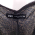 ザラ ZARA XSSATIN ANIMAL PRINT DRESS レオパード キャミワンピース レディース import:XS