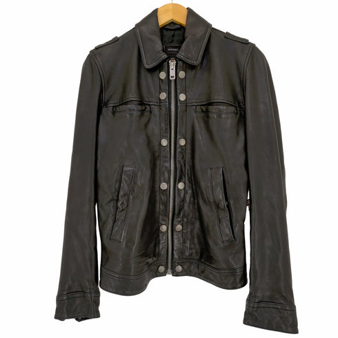 ディーゼル DIESEL ラムスキン レザーブルゾン メンズ import:S