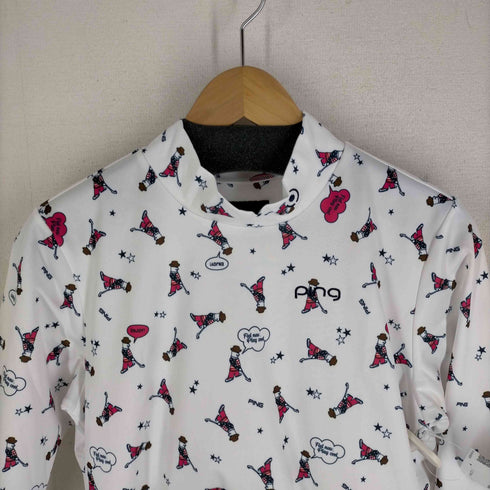 ピン ping 総柄モックネックカットソー レディース JPN:M